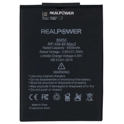 RealPower Xiaomi Uyumlu Mi Max 2 Batarya 5500mah