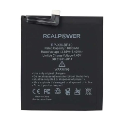 RealPower Xiaomi Uyumlu Mi 9t Batarya 4000mah