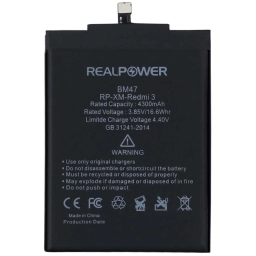 RealPower Xiaomi Uyumlu Redmi 3 Batarya 4300mah