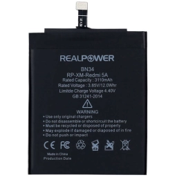 RealPower Xiaomi Uyumlu Redmi 5a Batarya 3110mah