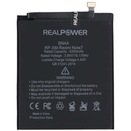 RealPower Xiaomi Uyumlu Redmi Note 7 Batarya 4200mah