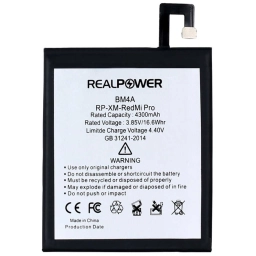 RealPower Xiaomi Uyumlu Redmi Pro Batarya 4300mah