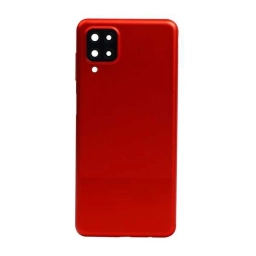 Samsung Uyumlu Galaxy A12 A125 Kasa Kapak Kırmızı Çıtasız