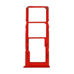 Samsung Uyumlu Galaxy A12 A125 Sim Kart Tepsisi Kırmızı