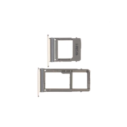 Samsung Uyumlu Galaxy A320 Sim Kart Tepsisi Gold Çift