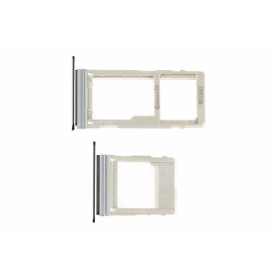 Samsung Uyumlu Galaxy A8 2018 A530 Sim Kart Tepsisi Siyah Çift