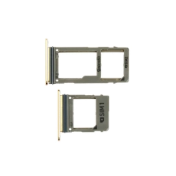 Samsung Uyumlu Galaxy A8 Plus 2018 A730 Sim Kart Tepsisi Gold Çift
