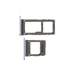 Samsung Uyumlu Galaxy A8 Plus 2018 A730 Sim Kart Tepsisi Violet Çift