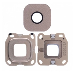 Samsung Uyumlu Galaxy C7 Pro C7010 Kamera Lensi Gold