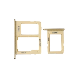 Samsung Uyumlu Galaxy J6 J600 Sim Kart Tepsisi Gold Çift