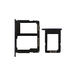 Samsung Uyumlu Galaxy J7 Prime G610 Sim Kart Tepsisi Siyah Çift