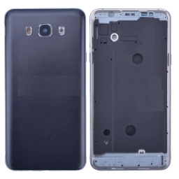 Samsung Uyumlu Galaxy J710 Kasa Kapak Siyah Çıtalı