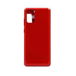 Samsung Uyumlu Galaxy S20 Plus G985 Kasa Kapak Kırmızı Çıtalı