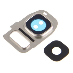 Samsung Uyumlu Galaxy S7 G930 Kamera Lensi Beyaz