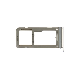 Samsung Uyumlu Galaxy S9 plus G965 Sim Kart Tepsisi Silver Çift