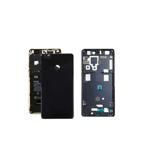 Xiaomi Mi 4s Kasa Kapak Siyah Çıtalı - Thumbnail