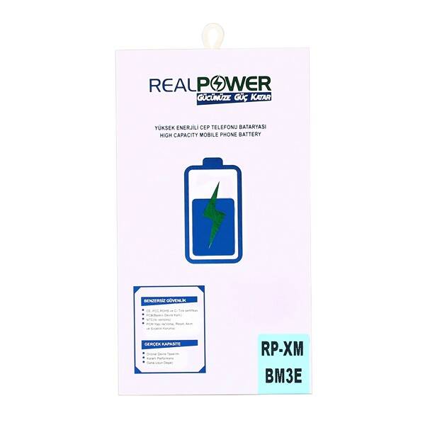 RealPower Xiaomi Mi 8 Yüksek Kapasiteli Batarya Pil 3400mah