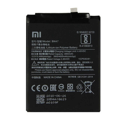 Xiaomi Mi A2 Lite / Redmi 6 Pro Bn47 Batarya Pil - Thumbnail