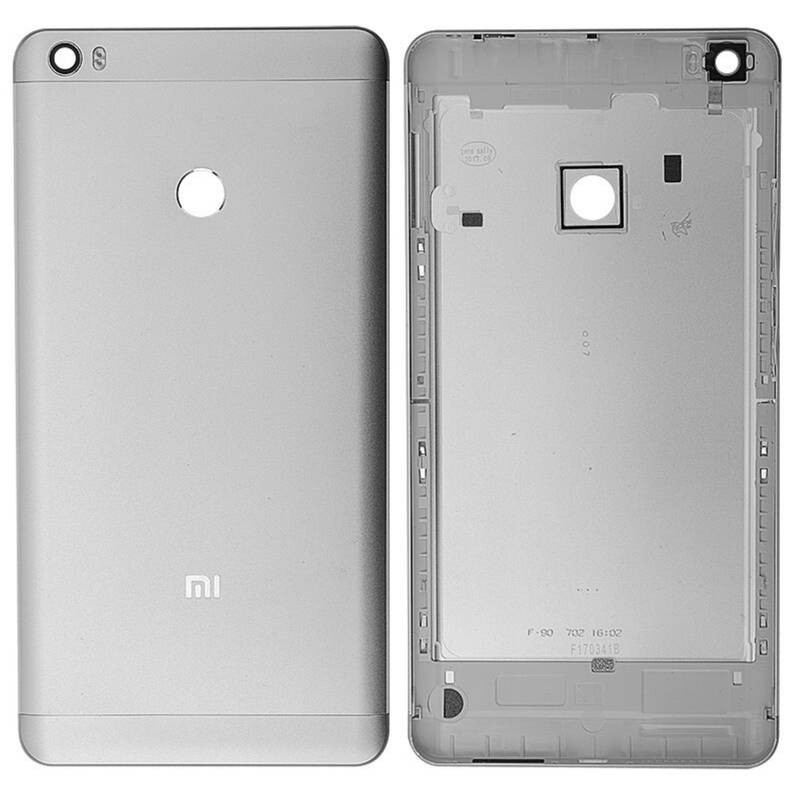 Xiaomi Mi Max Kasa Kapak Gümüş Çıtasız