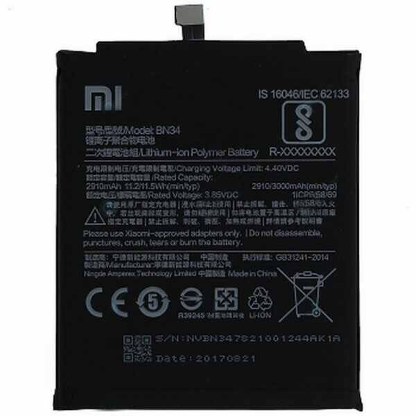 Xiaomi Redmi 5a Batarya Pil Bn34