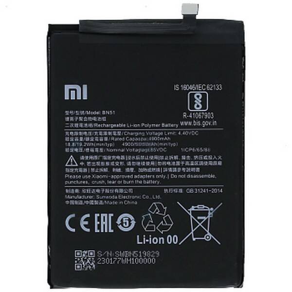 Xiaomi Redmi 8 Batarya Pil Bn51