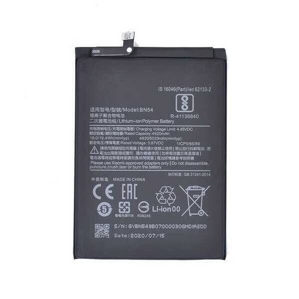 Xiaomi Redmi 9 Pro Bn54 Batarya Pil