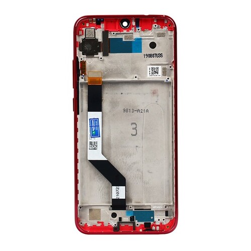 Redmi Uyumlu Note 7 Pro Lcd Ekran Kırmızı Çıtalı - Thumbnail