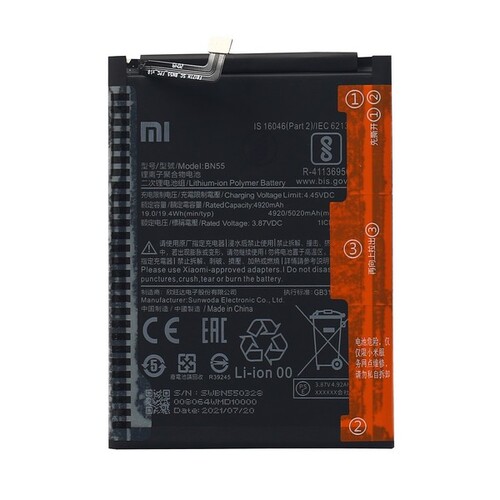 Xiaomi Redmi Note 9s Uyumlu Bn55 Batarya Pil - Thumbnail