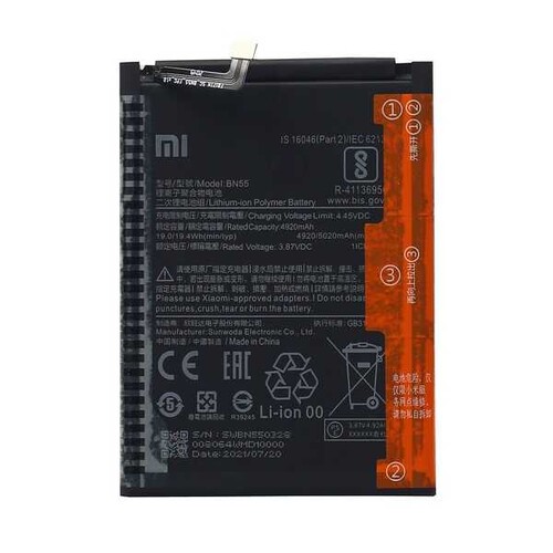 Xiaomi Redmi Note 9s Bn55 Batarya Pil - Thumbnail