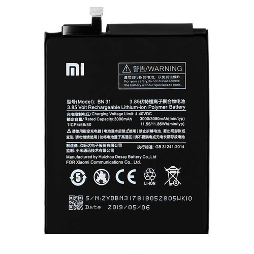 Xiaomi Uyumlu A1 Bn31 Batarya - Thumbnail